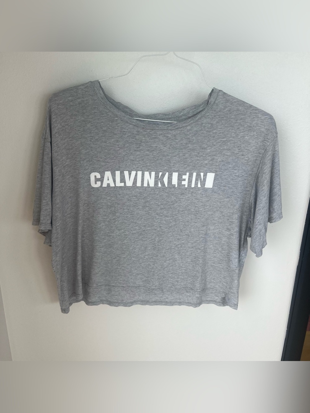 Calvin Klein Jeans logo crop tee